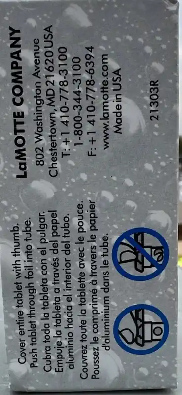 LAMOTTE 6996A-M Cyanuric Acid Test Tablets Instrument Grade