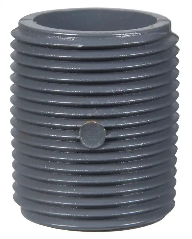 B&K LLC 407-001 NIPPLE,PVC80 1-1/2xCLOSE