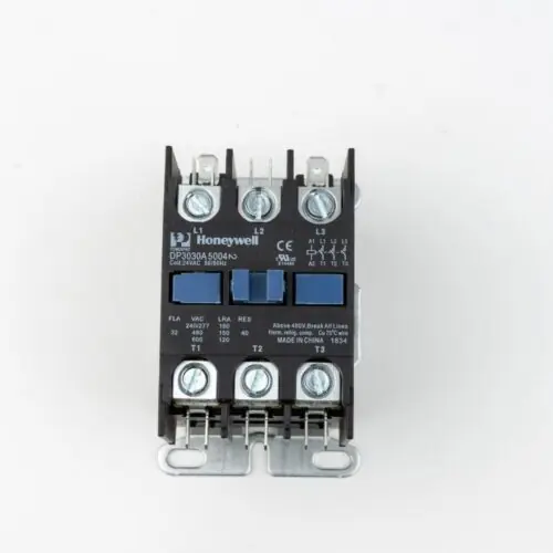 HONEYWELL DPL3030A5004 Definite Purpose Contactor 3-Pole 24 VAC 30 A