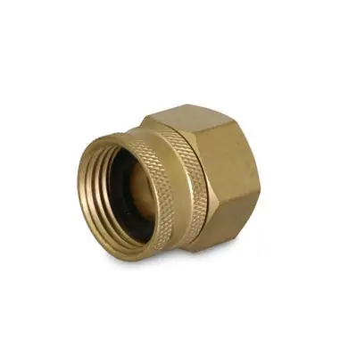 EverFlow G38S-3412-NL 3/4 FH X 1/2 FPT Swivel Adapter Lead Free Brass Garden Hose Fitting