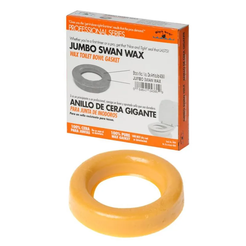 BLACK SWAN 4360 Toilet Gasket Extra Thick Less Horn