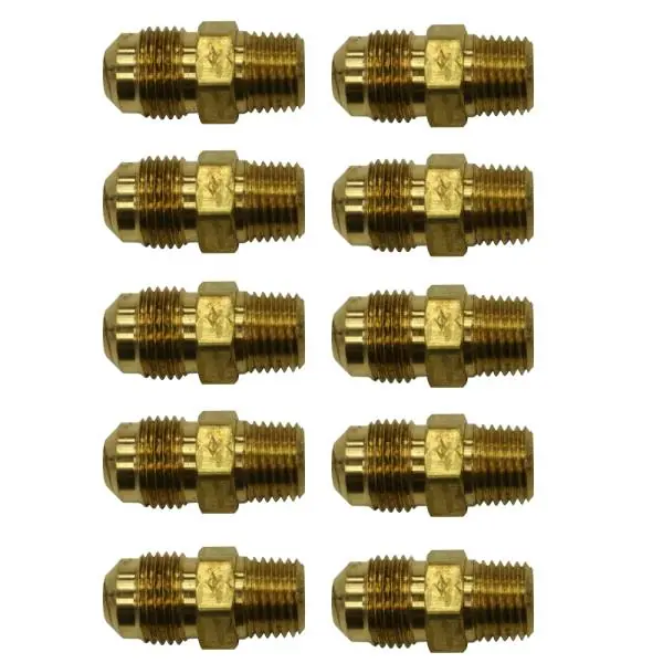 ACORN 1891-007-001 3/8 Tube x 1/4 NPT Flare Fitting Adapter (10 Pack)