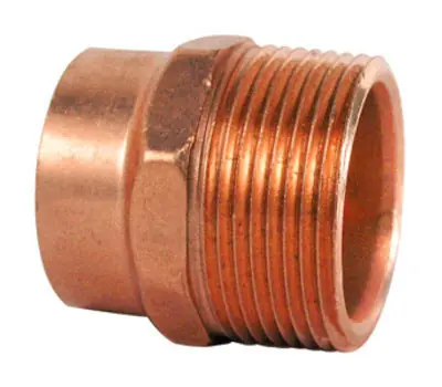 NIBCO 904 1-1/4 in. Sweat x Male Wrot Copper DWV Adapter
