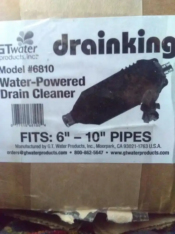 G.T. Water Products 6810 6 TO 10 DRAIN KING
