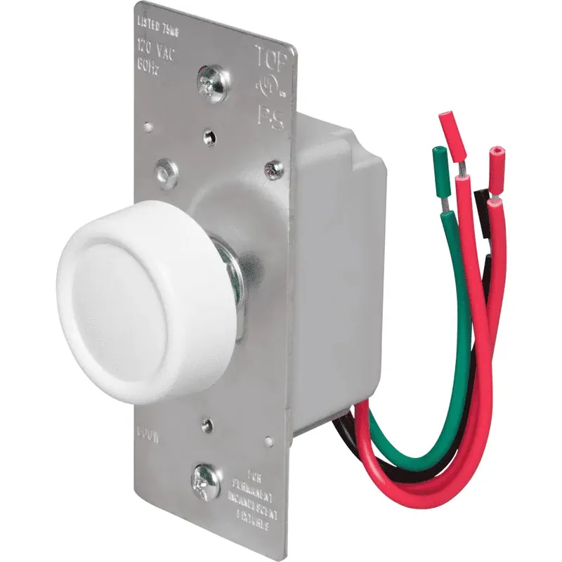 Pass & Seymour R603PWV Rotary R Series Dimmer, Preset 3-Way, White