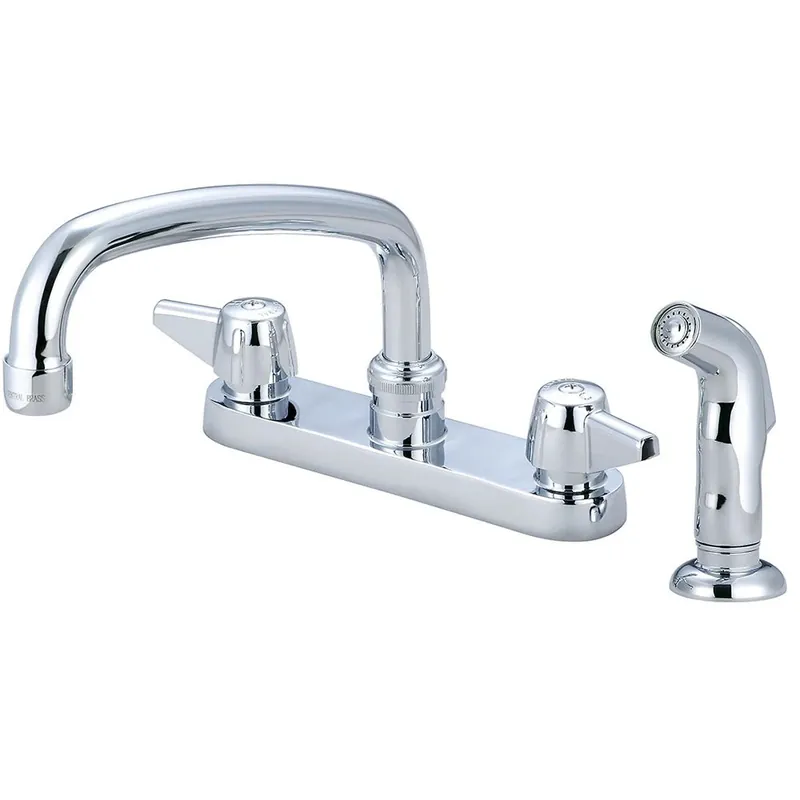 Central Brass 0126-A Two Handle Cast Brass Kitchen Faucet