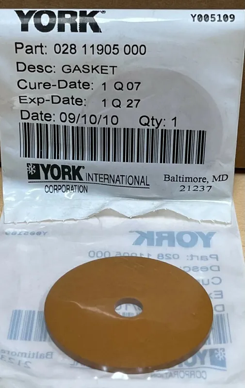 YORK 028-11905-000 Gasket