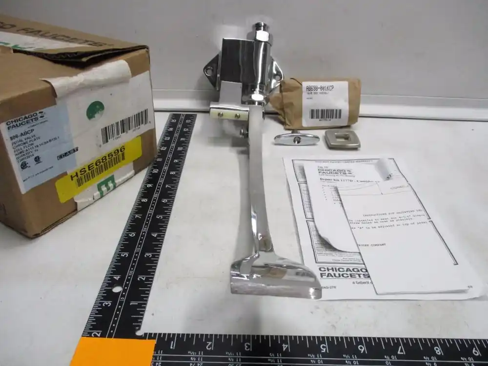 Chicago Faucets 806-ABCP Single Supply Pedal Box with Extended Pedal