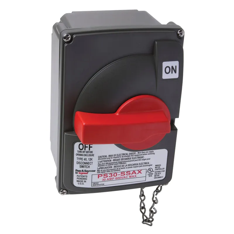 Pass & Seymour PS30SS-AX Non-Fusible Safety Switch 600 VAC 30 A 10 hp PS30SSAX