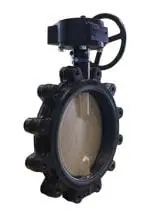 Milwaukee Valves ML333E-2 Manual Butterfly, Lug, Disc Valve, 2 inch, Ductile Iron