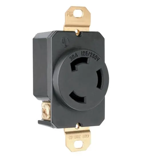 Pass & Seymour 3330 Turnlok 125/250 VAC 30 A Locking Receptacle