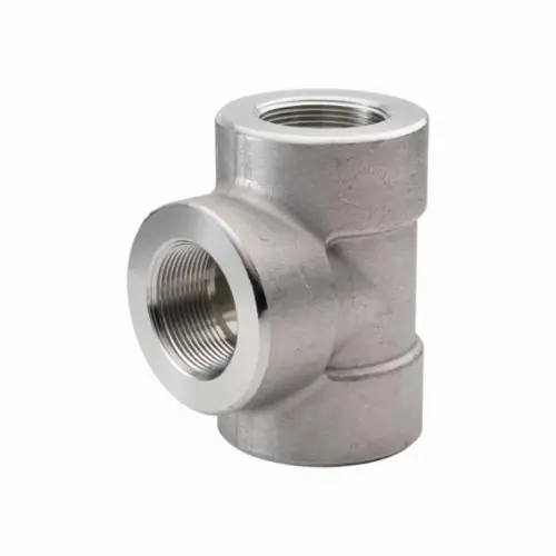 Merit Brass 3606D-20 Pipe Tee, 1-1/4 in, FNPT, 3000 lb, 316/316L Stainless Steel