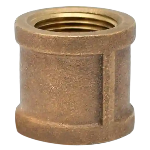 BRASS 310-090NL 3inch Threaded No Lead Cast Bronze Coupling