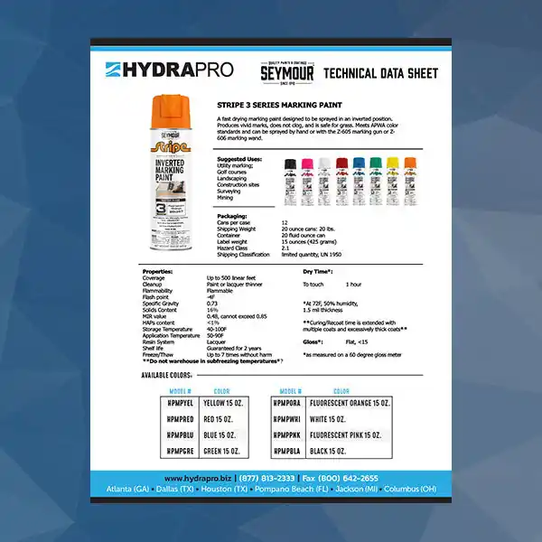 Sunbelt Marketing HPMPBLU Blue Marking Paint