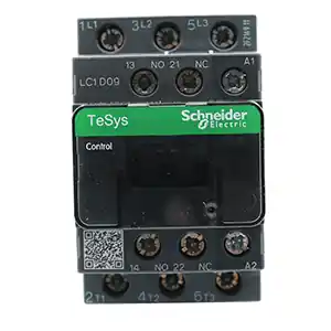 YORK S1-CTC-LC09 Contactor, 3 Pole, 9A with Auxiliary Contact