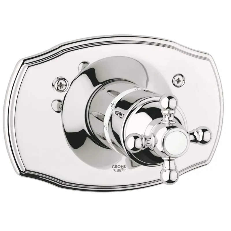 GROHE 19615BE0 Geneva Thermostatic Valve Trim with Cross Handle