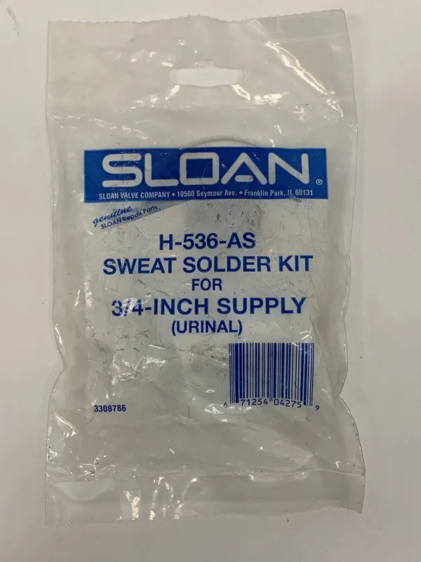 Sloan Valve H536AS Sweat Solder Adapter Kit