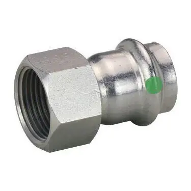 Viega 80105 1-1/4 Female ProPress 316 Stainless Steel Adapter