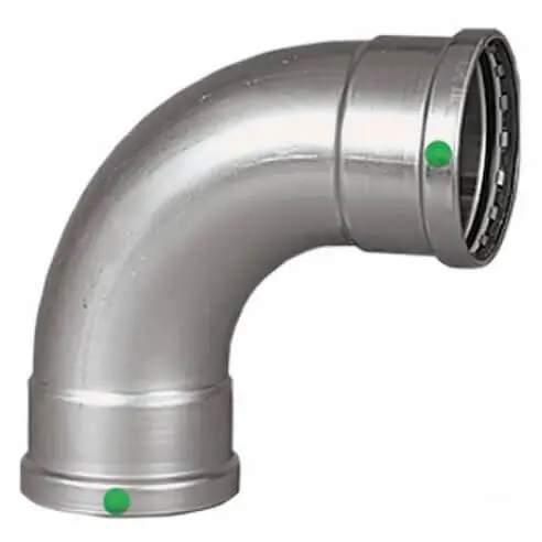 Viega 80430 2-1/2 ProPress XL Stainless Steel 90-Degree Elbow w/ EPDM Seal