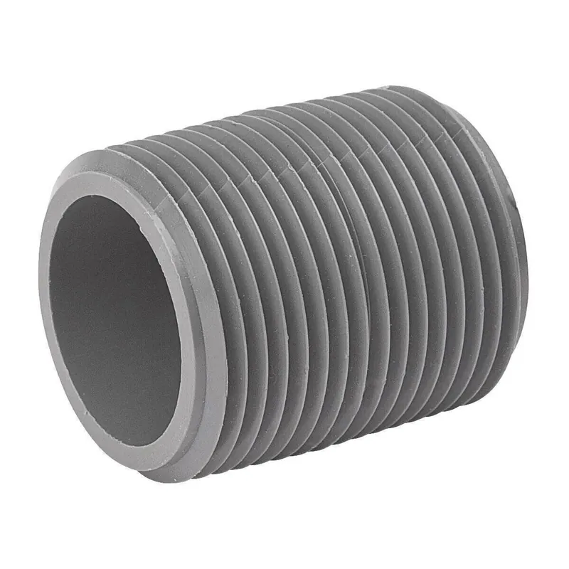 B&K LLC 406-001 Nipple PVC80 1-1/4xClose