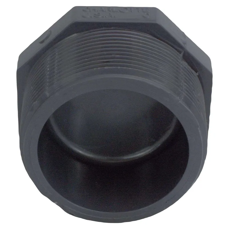 CHARLOTTE PIPE PVC081131400 Schedule 80 1 in. MPT x 1 in. Dia. MPT PVC Threaded Plug