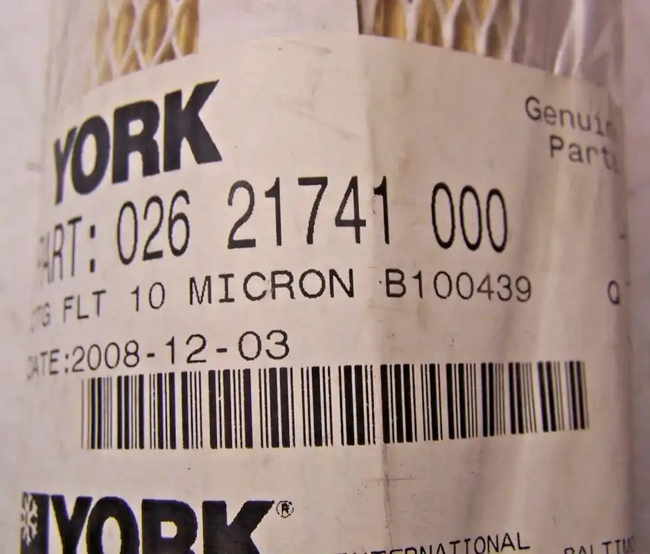 YORK 026-21741-000 Filter Cartridge 10 Micron