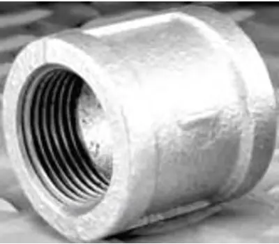 MATCO-NORCA ZMGCP11 4 in. Female Galvanized Malleable Iron Banded Coupling Lead Free