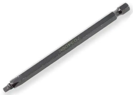 Rack-A-Tiers 70360BK #3 Black Square 6 Drive Bit