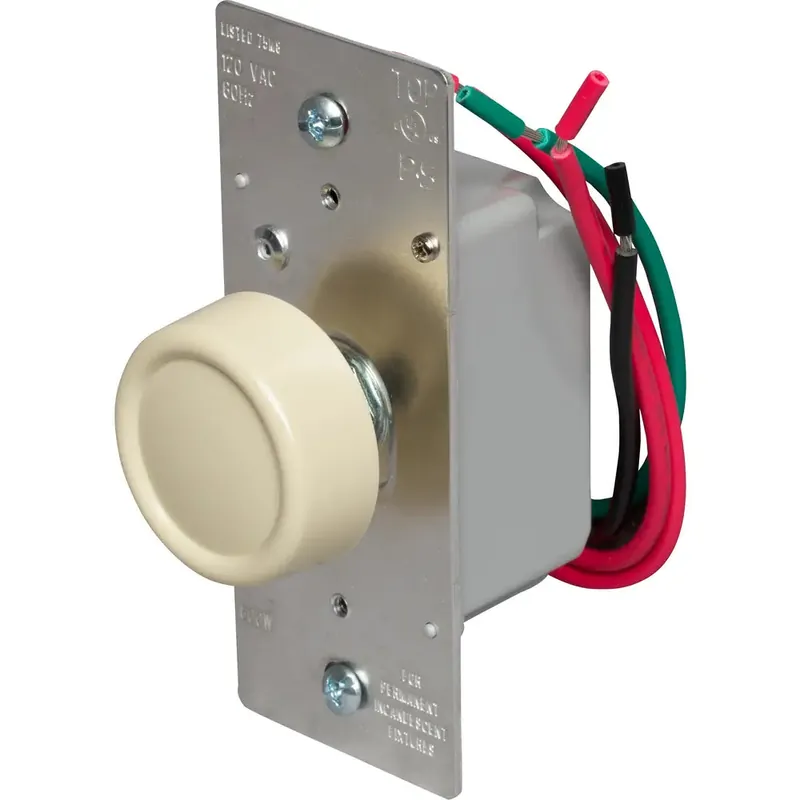Pass & Seymour R603PIV Rotary R Series Dimmer, Preset 3-Way, Ivory
