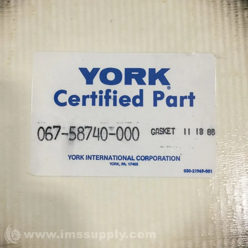 YORK 067-58740-000 Gasket 1/8inch x 11inch x 11inch