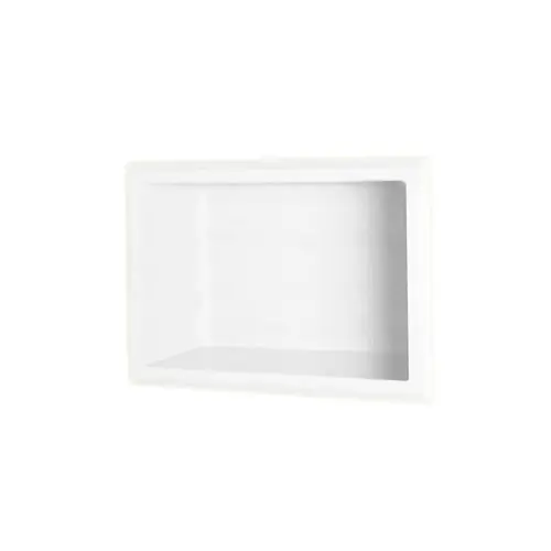BLACK SWAN 1075 White Solid Surface Recessed Soap Dish
