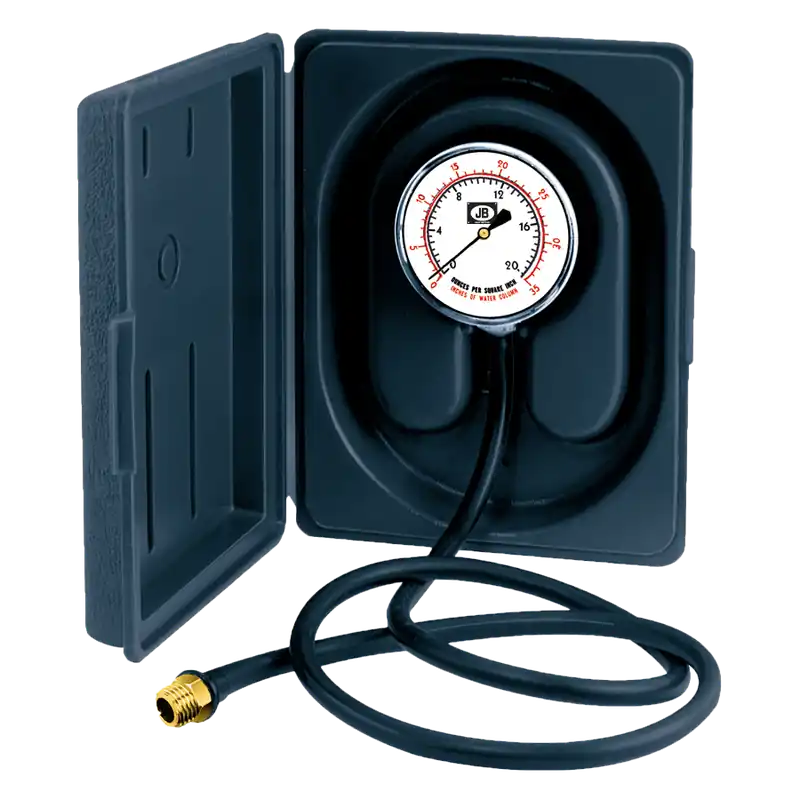 JB Industries 29436 Gas Pressure Test Kit, NG LP 0-6 oz/sq. in. Scale