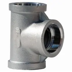 Merit Brass SWM606-08 Straight Pipe Tee 1/2 in