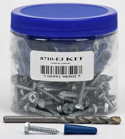 Peco Fasteners 8710EJ 10 X 1 Anchor Kit - Hex Washer Head 1