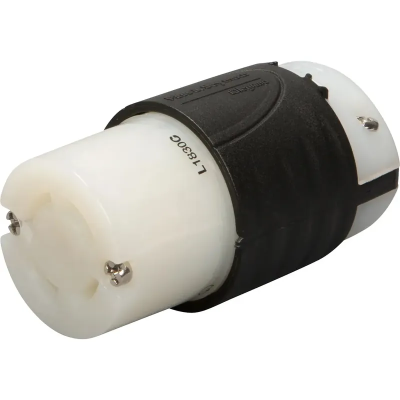 Pass & Seymour L1830C Turnlok NEMA Connector 30A 4-Wire 120/208V Black/White