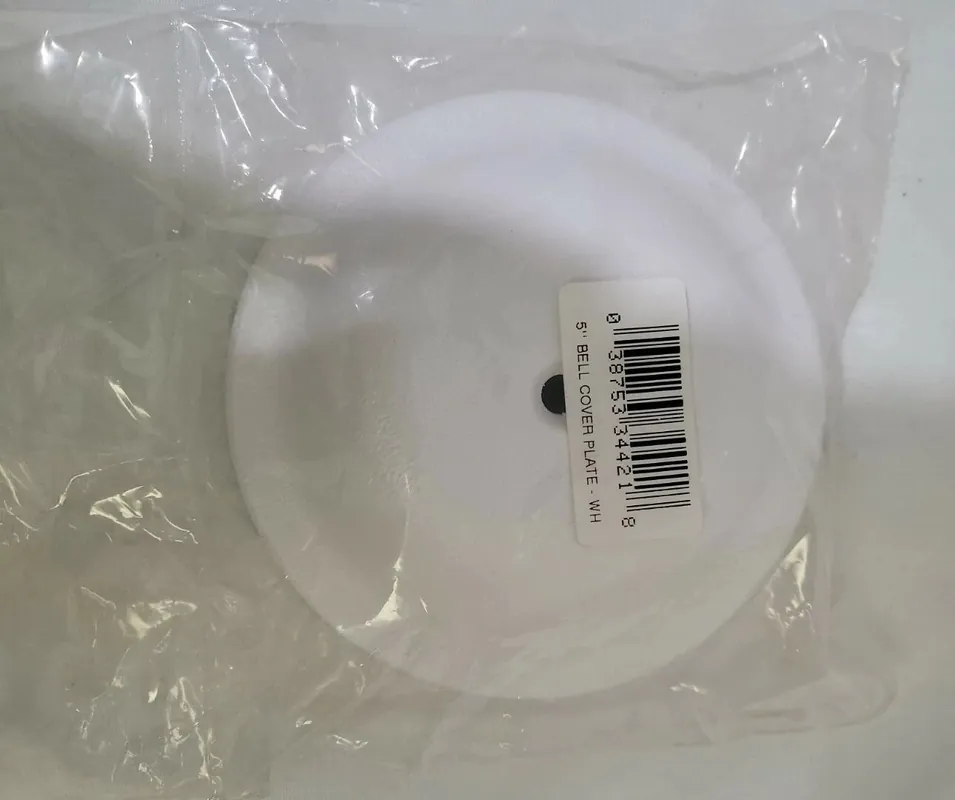 OATEY 34421 5 in. White Plastic Bell Cleanout Cover Plate