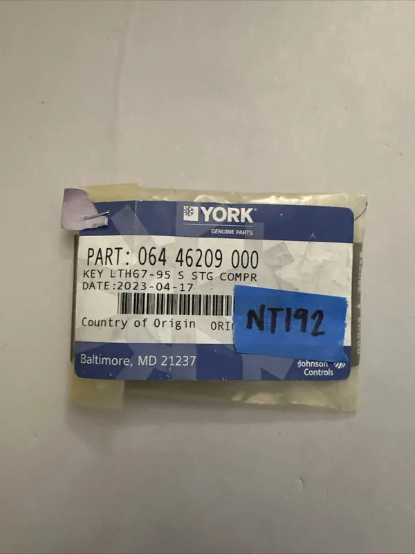 YORK 064-46209-000 Key LTH67-95 S STG Compressor