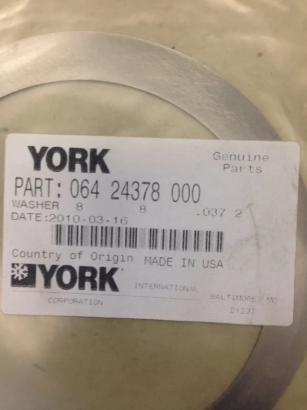 York 064-24378-000 Washer