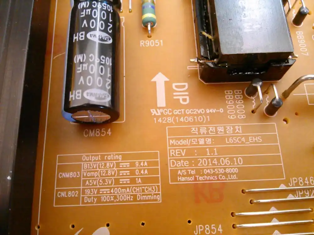 Samsung BN44-00782A Power Supply Board for LED and UHD TVs