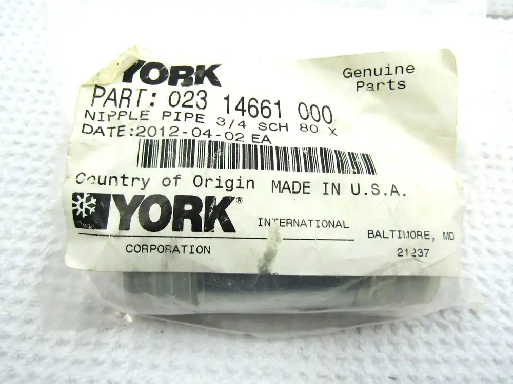 YORK 023-14661-000 Nipple Pipe 3/4 Sch 80