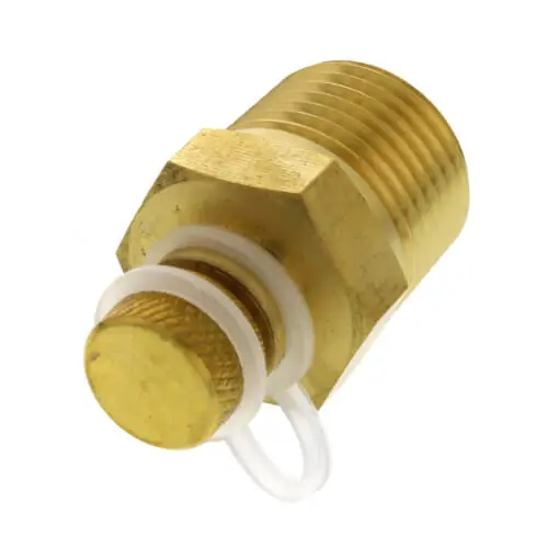 Winters Instruments STP002 1/2 NPT STP Brass Test Plug -40F to 302F