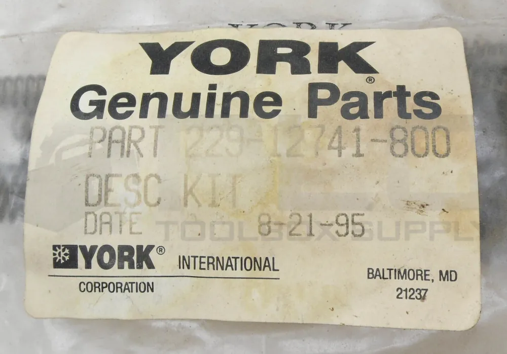 York 229-12741-800 Unloader Spring