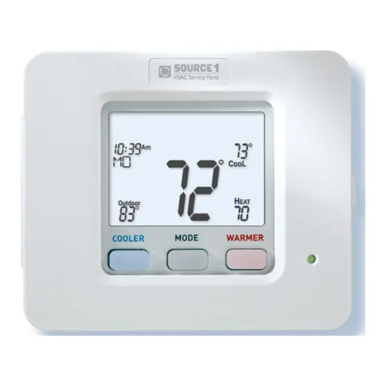 YORK S1-THSU303-S Programmable Thermostat with Humidity Control