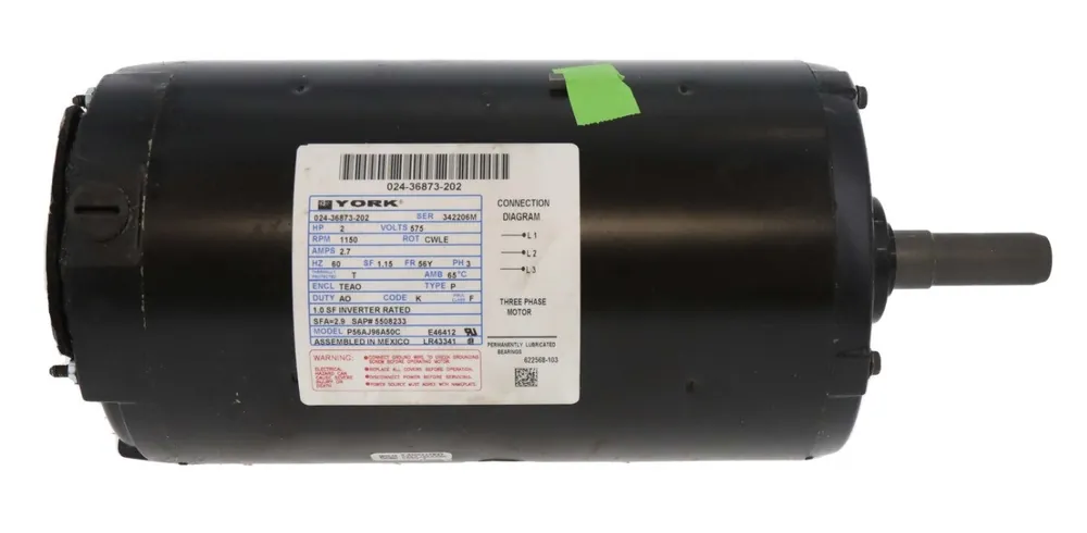 YORK 024-36873-202 CWLE Motor 2 HP 575V 1150 RPM