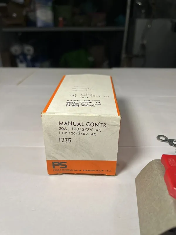 PASS & SEYMOUR 1275 Manual Control Switch