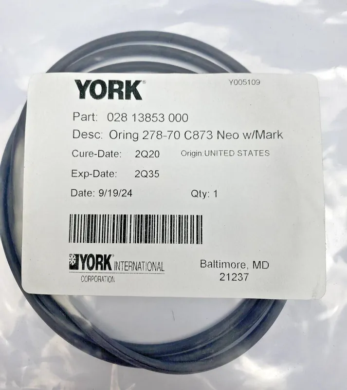 York 028-13853-000 O-Ring Case Seal