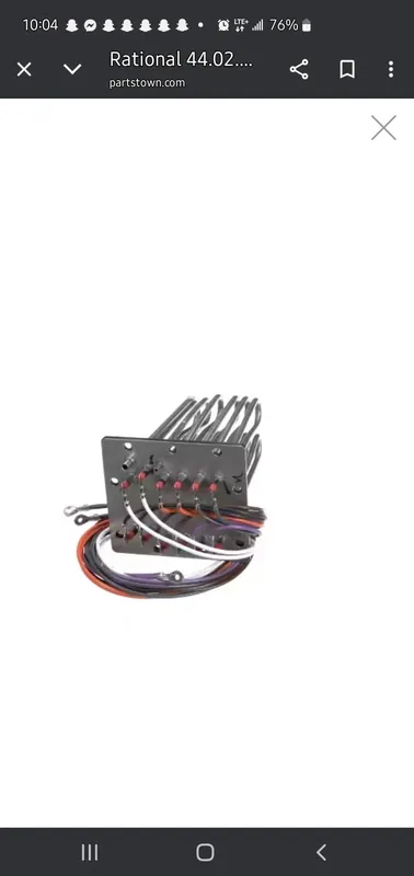 RATIONAL 44.02.238S Heating Element with Gasket