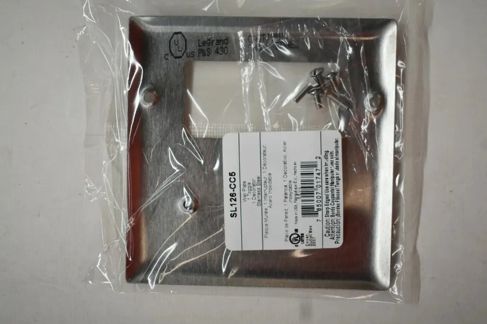 Pass & Seymour SL-126 Stainless Steel Wall Plate