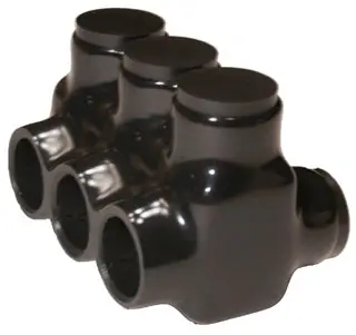 Morris 97654 350-4 Black Insulated Connector Dual
