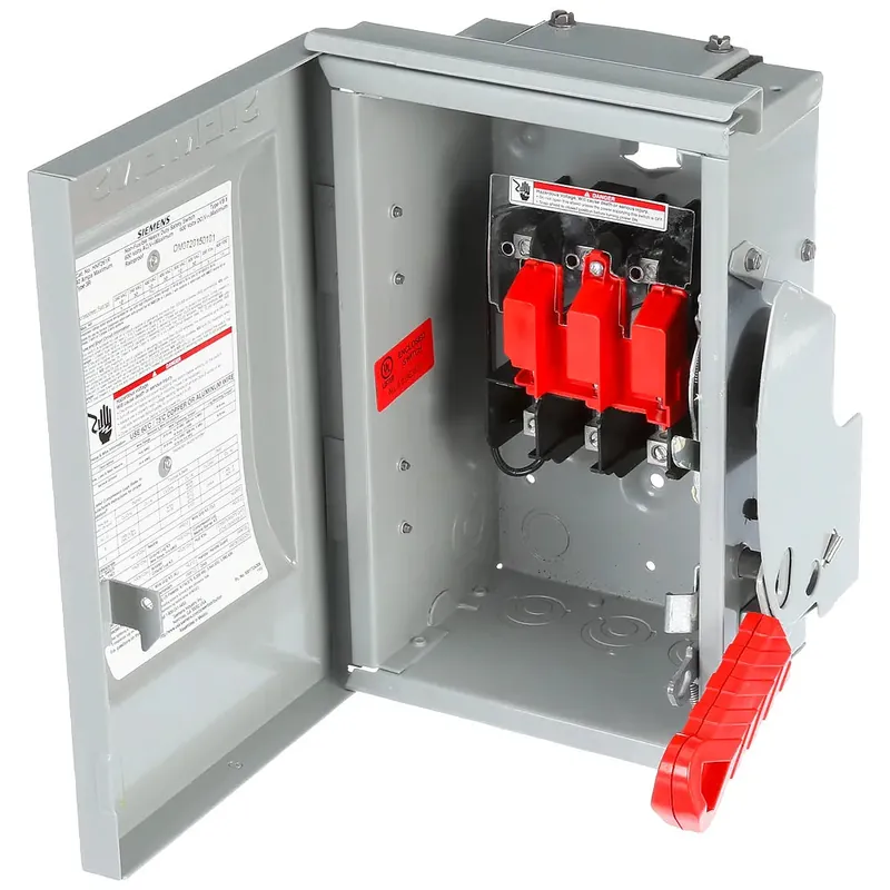 Siemens HNF363R 100A Heavy Duty Non-Fusible Safety Switch, Three-Pole, Three-Wire, NEMA 3R